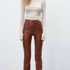 Brown Leather Pants